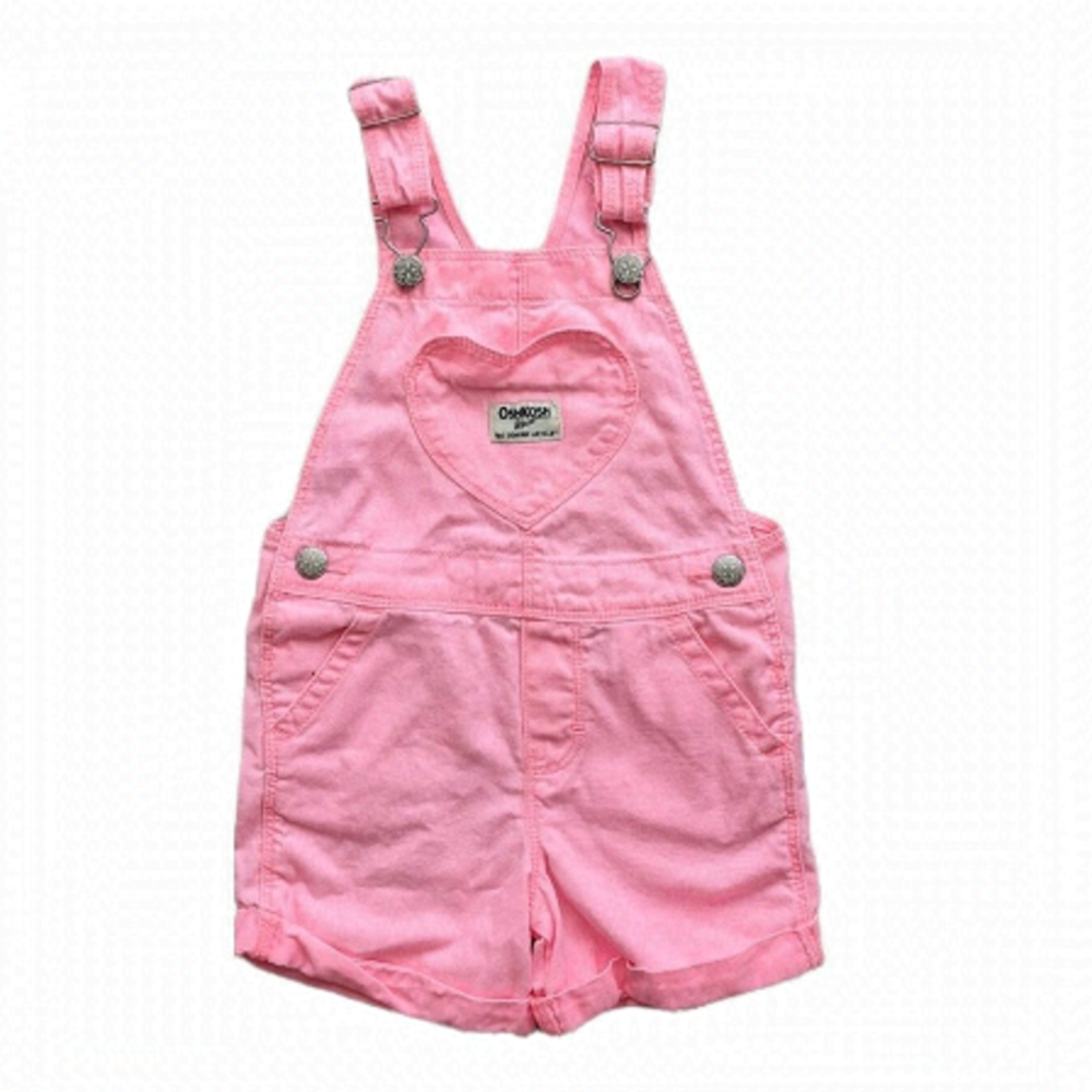 Oshkosh b'gosh neon pink overall 2T @c1
